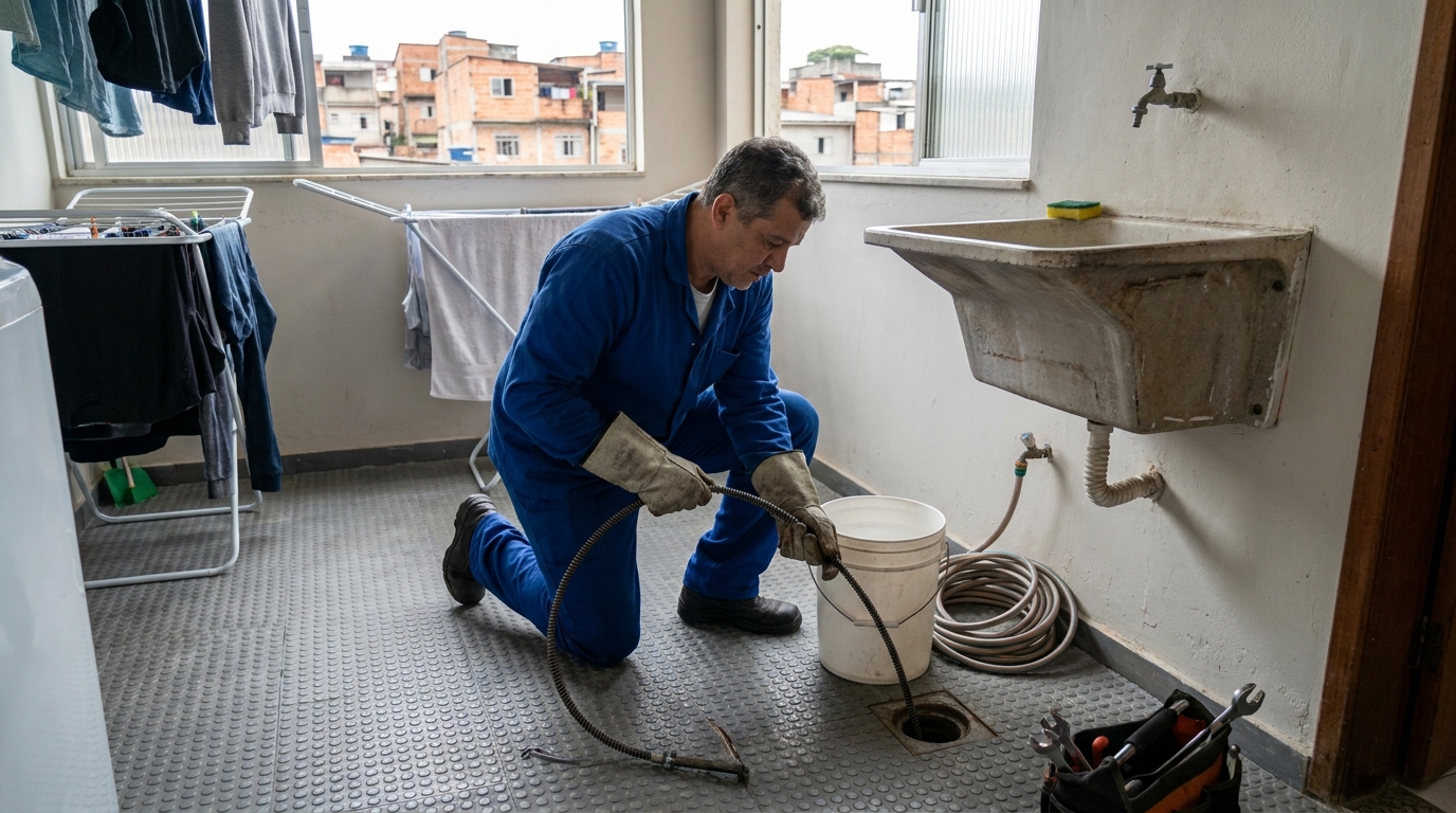 Desentupimento de Ralos Externos na Cidade Nova, Uberaba‑MG